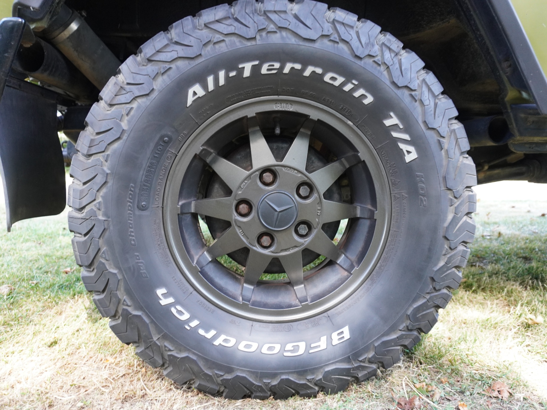 Rear wheel, matte anthracite finish